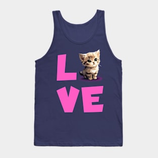 Love kitten Tank Top